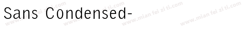 Sans Condensed字体转换